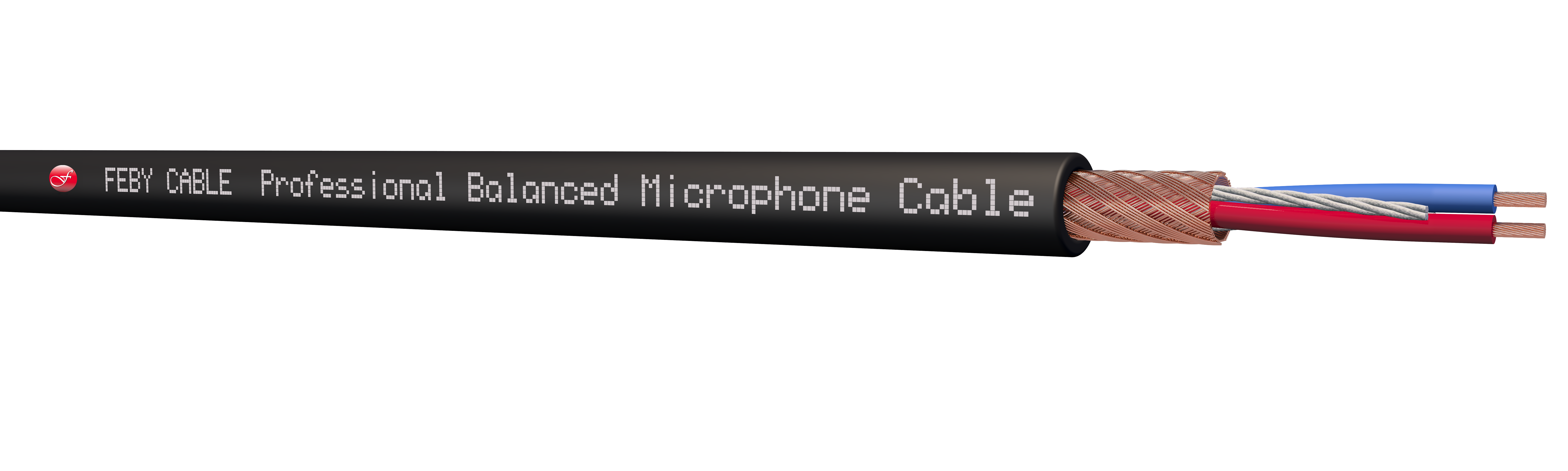2x0,50 mm² Stereo  Mikrofon Kablosu